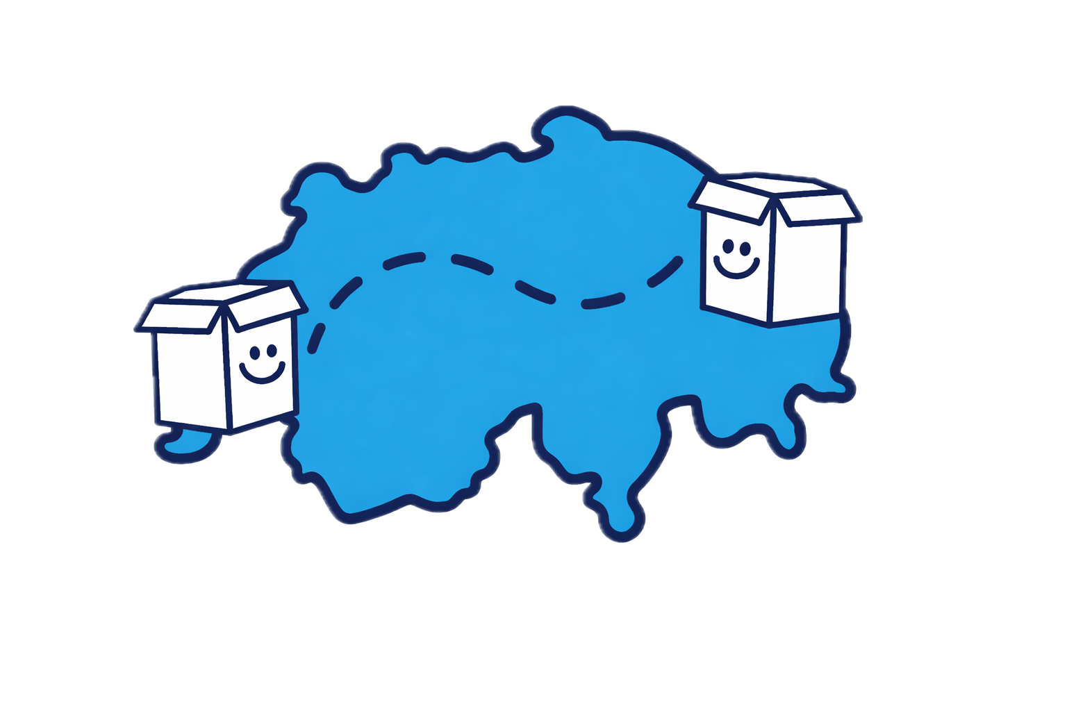 Fernumzug innerhalb der Schweiz
